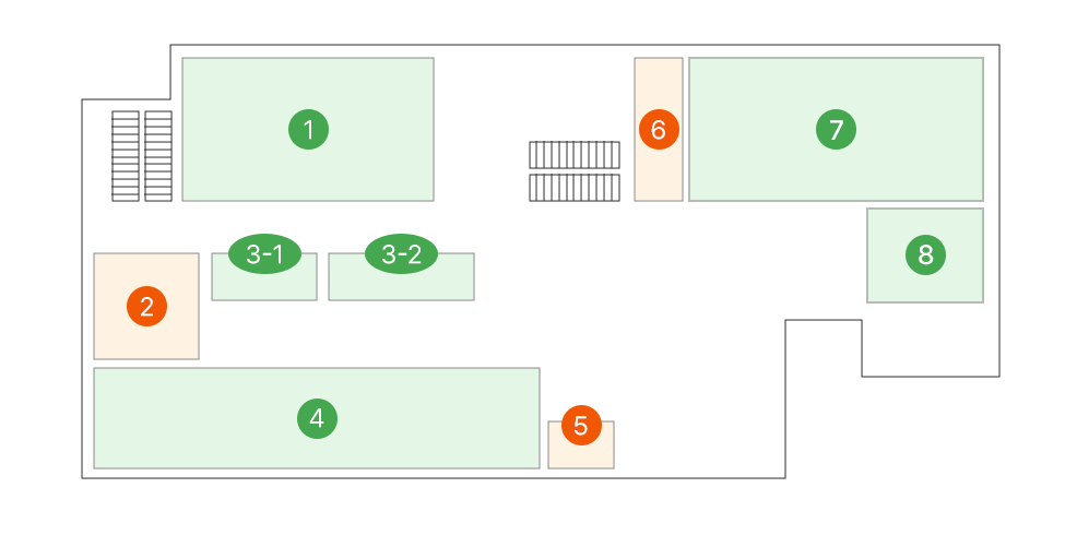 본관2층 안내도