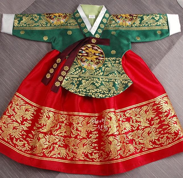 돌 여아 힌복 (초록금박당의 1호)